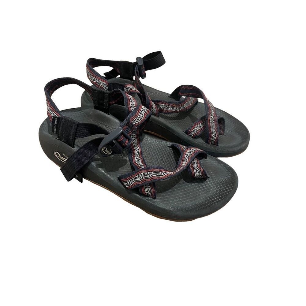 Chacos Men's Z/1 Yampa Sandals Size 9 Navy Red White Adjustable Straps